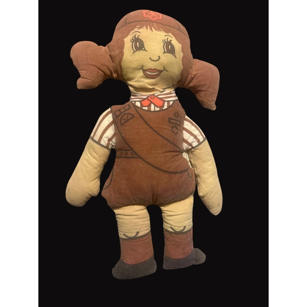 Brownies Scout Doll  Face‎ & Pigtails 10"